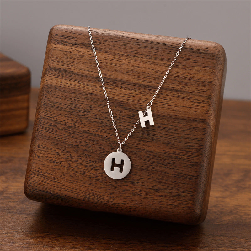 Titanium Steel Female Niche Simple Temperament Clavicle Pendants