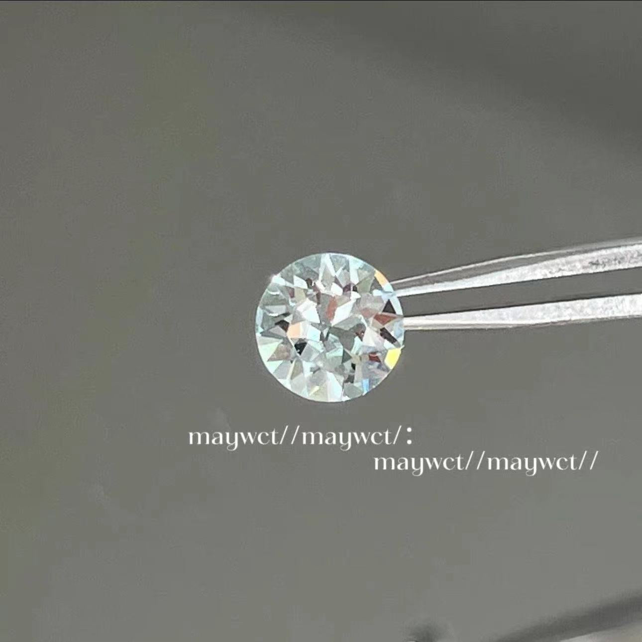 Round Diamond Titanium Steel Screw Ear Stud Earrings