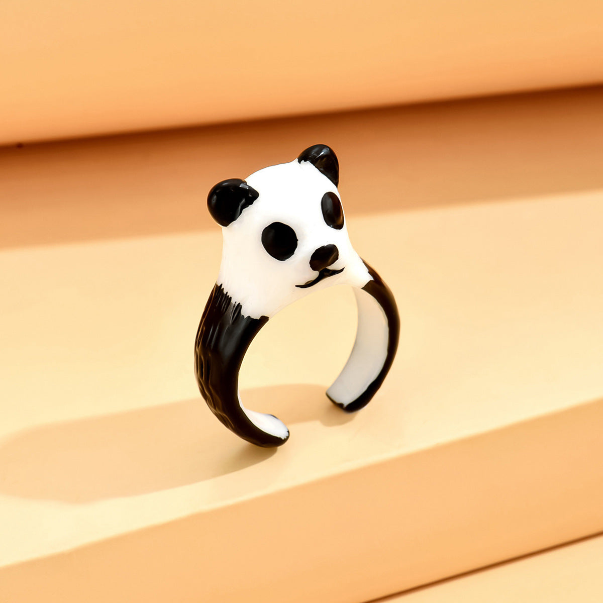 Monster Black Cat Female Dopamine Big Eyes Couple Little Finger Ring