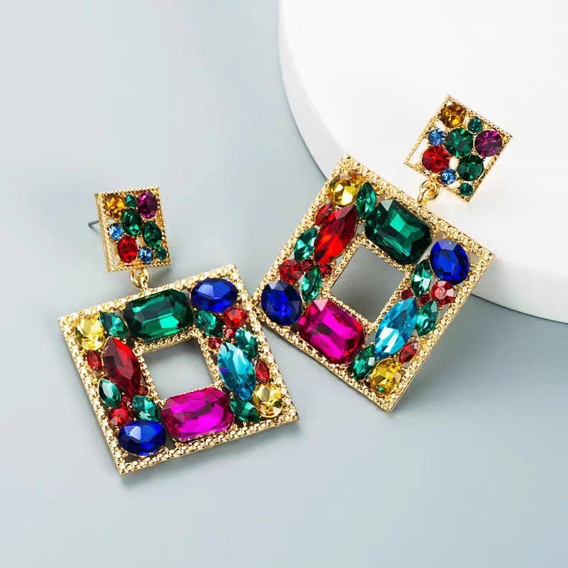 Women's Special Interest Light Luxury Square Tassel Earrings