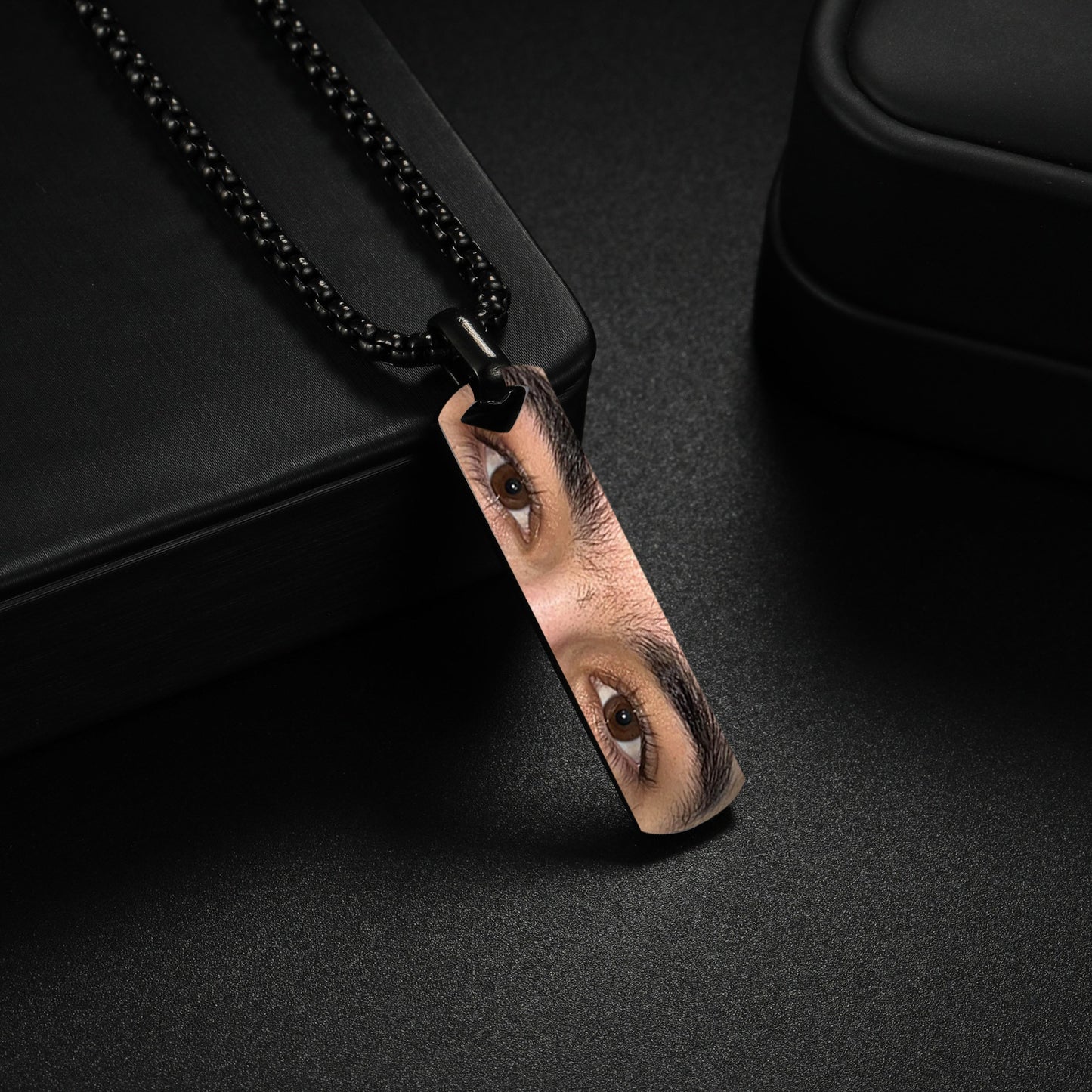 Men's Hot Stainless Steel Strip Picture Making Necklaces