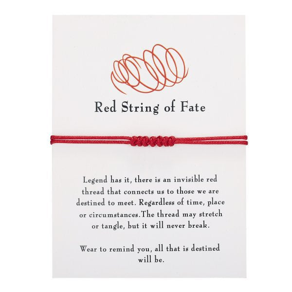 And Red Knot Rope Lucky Friendship Bracelets