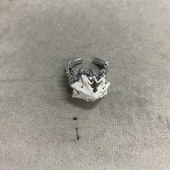 Bohemian Style Niche High-grade Pearl Index Finger Seaside Ring