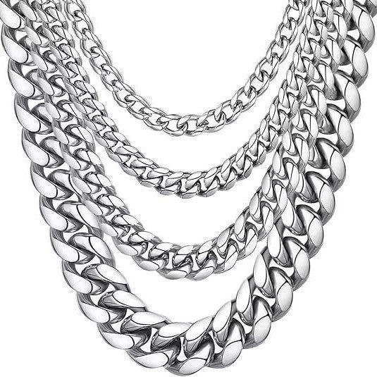 Women's & Men's Hip Hop Retro Style Fashion Cool Chain Couple Street Cuban Necklace