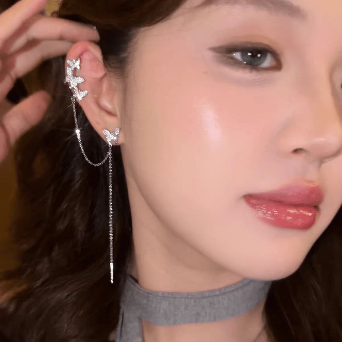Butterfly Ear Clip Trendy High-grade Unique Earrings