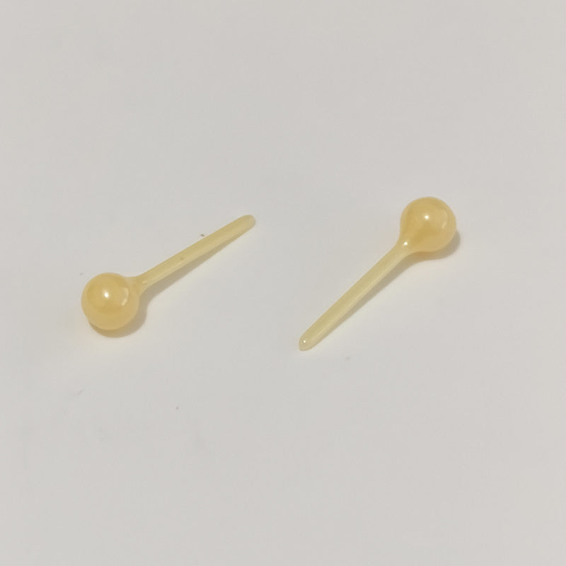 Women's & Men's Ear Bone Color Ceramic Bar Sleeping No Need Stud Earrings