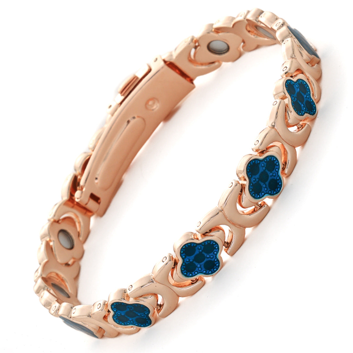 Magnet Affordable Luxury Fashion Clover Alloy Bracelet