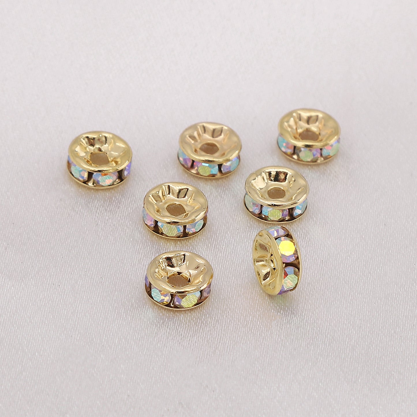 Versatile Hoop Floral Ball Separator Beads Jewelry Accessories