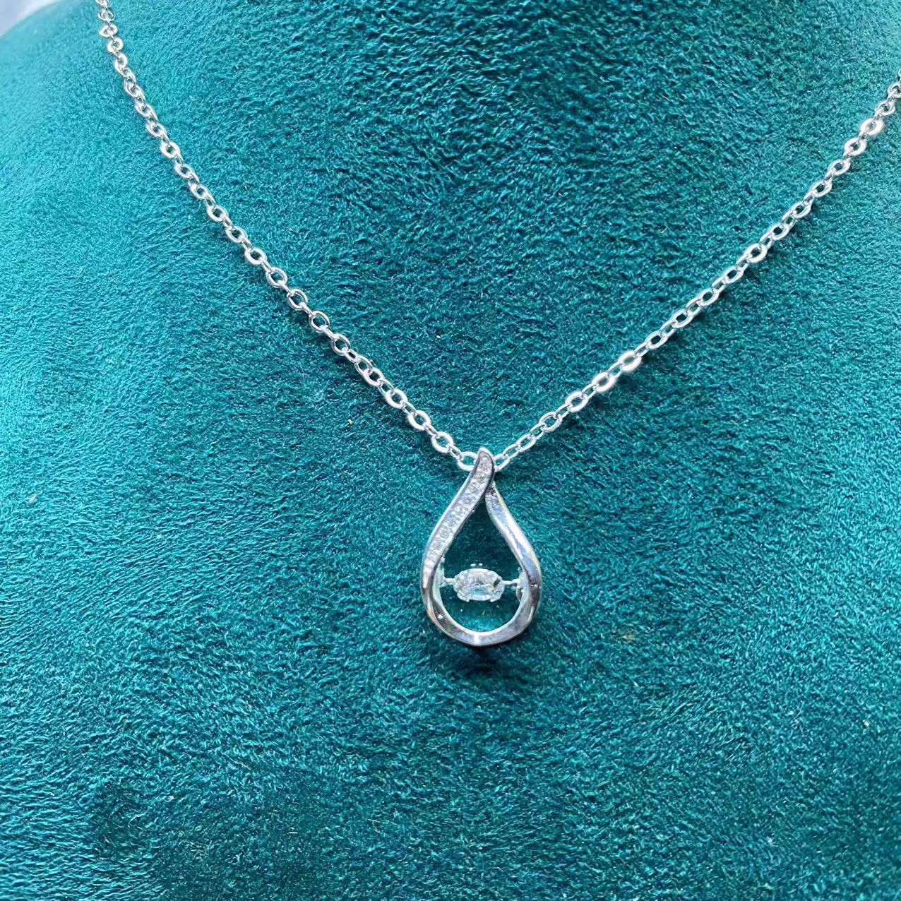 Zircon Karat Wind Smart Water Drop Necklaces