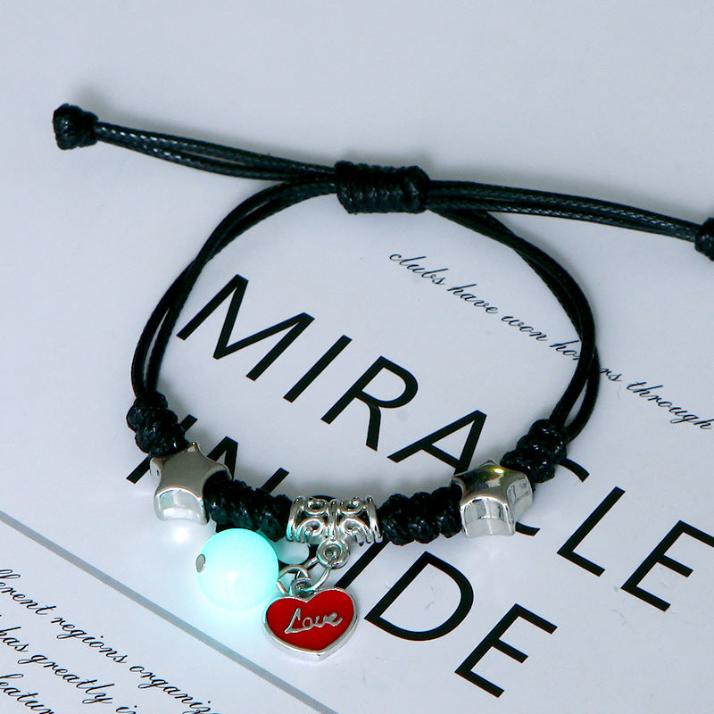 Women's & Men's Luminous Couple And Korean Simple Bunny Bracelets