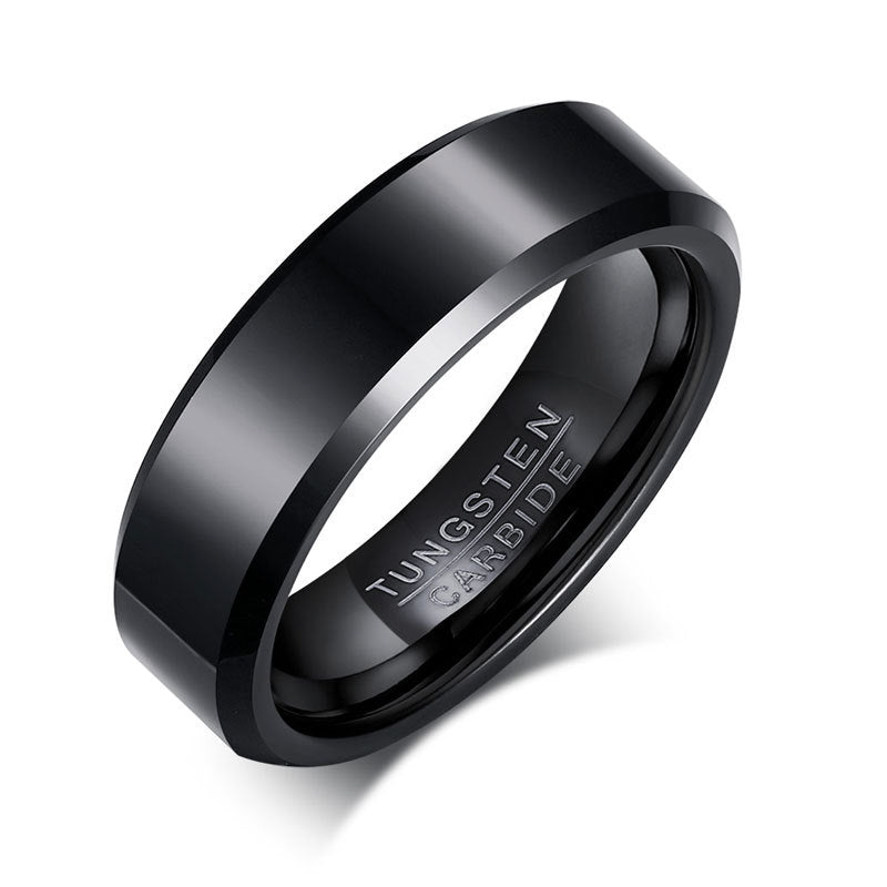 Men's Ornament Tungsten Steel Korean Fashion Jewelry Rings