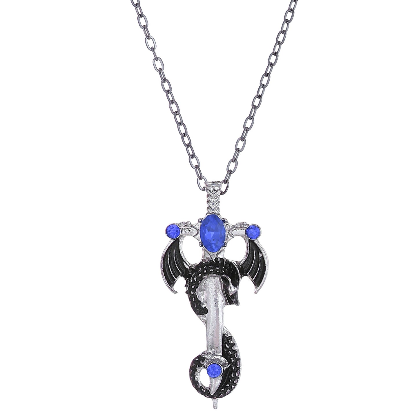 Flying Dragon Style Retro Design Cross Necklaces