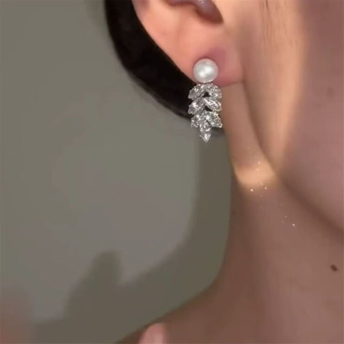 Wheat Tassel Bead Premium Light Luxury Minority Design Earrings