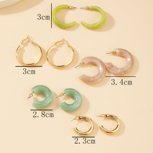 Women's Of Creative Simple Acrylic Retro Temperament Earrings