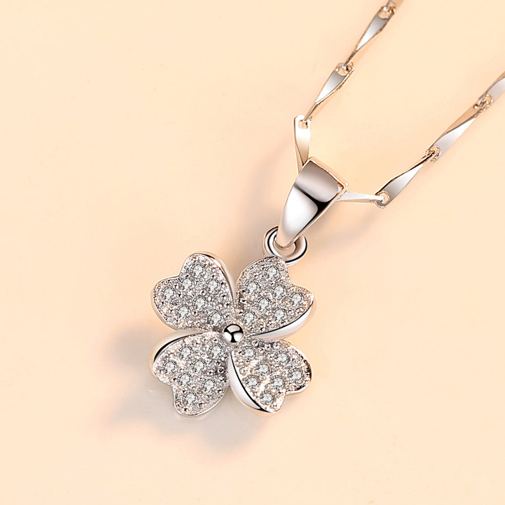 Women's Argent Pur Clover Pure Sier Collarbone Pendants