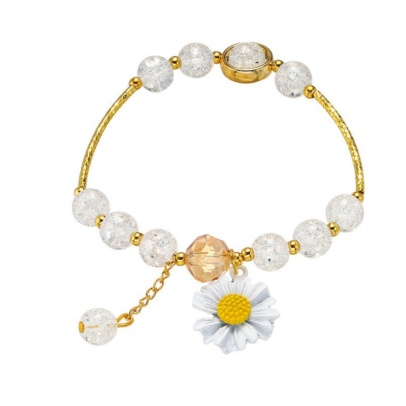 Women's Little Daisy Hot Flower Crystal High Bracelets