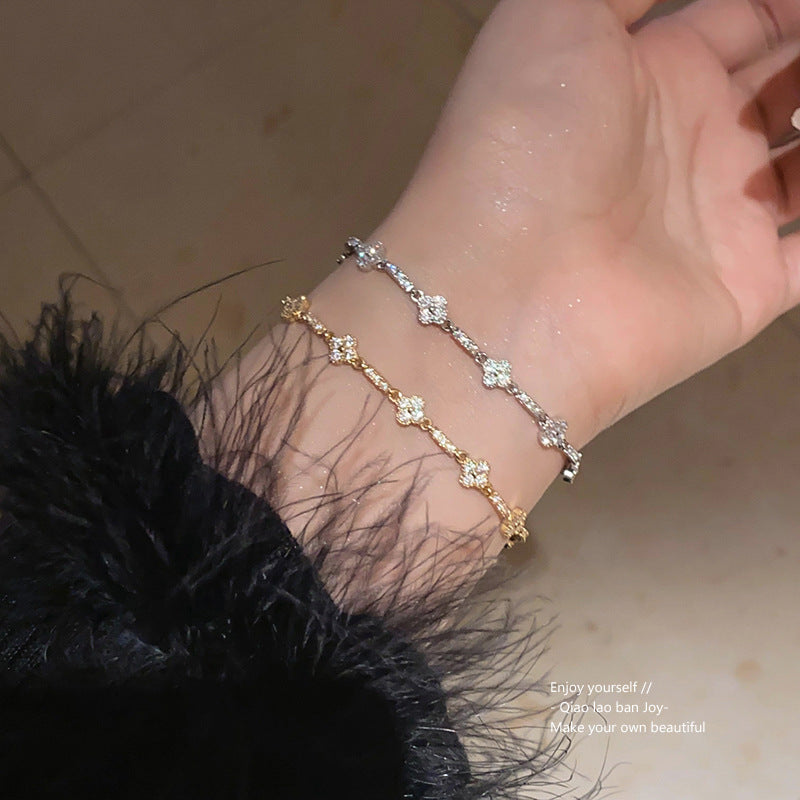 Flower Adjustable Affordable Luxury Style Design Bracelets