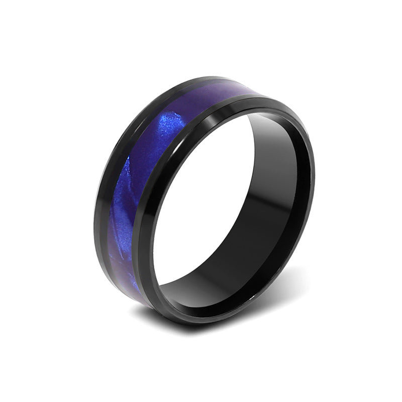 Shell Mixed Stainless Steel Fresh Sweet Ring