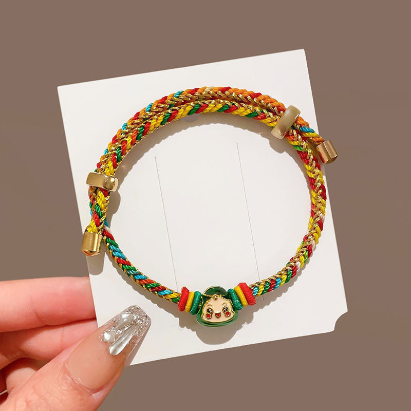 Boat Festival Carrying Strap Colorful Rope Wind Hand-woven Bracelet