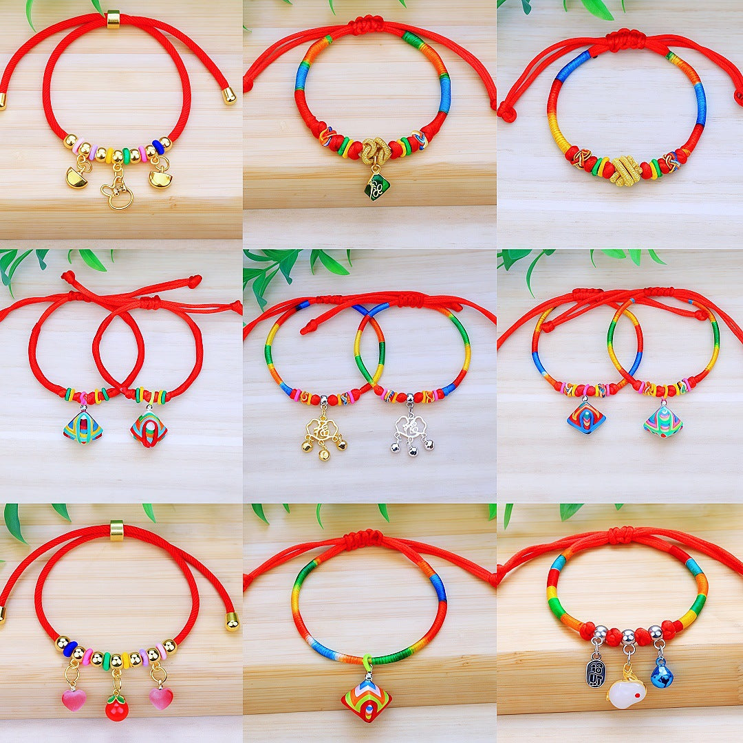 Women's & Men's Spot Hand-woven Dragon Boat Festival Colorful Bracelet