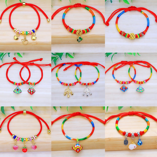 Women's & Men's Spot Hand-woven Dragon Boat Festival Colorful Bracelet