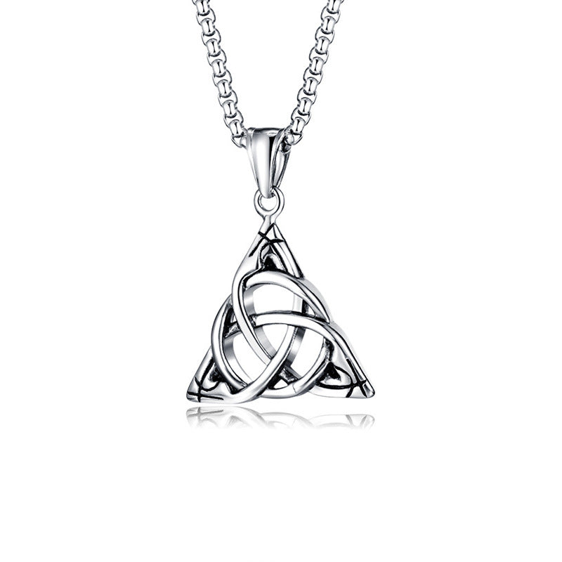 Men's Retro Creative Design Snake-shaped Stainless Steel Personalized Pendants