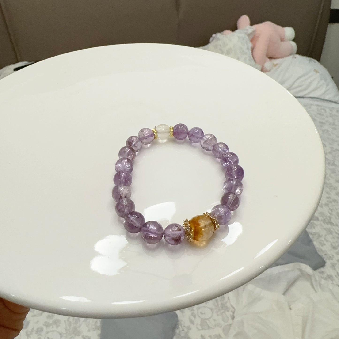 Sutra Amethyst Design Crafts Ethnic Temple Bracelets