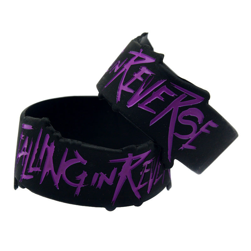 Silicone Fashion Music Hand Strap Trendy Hip Hop Bracelet