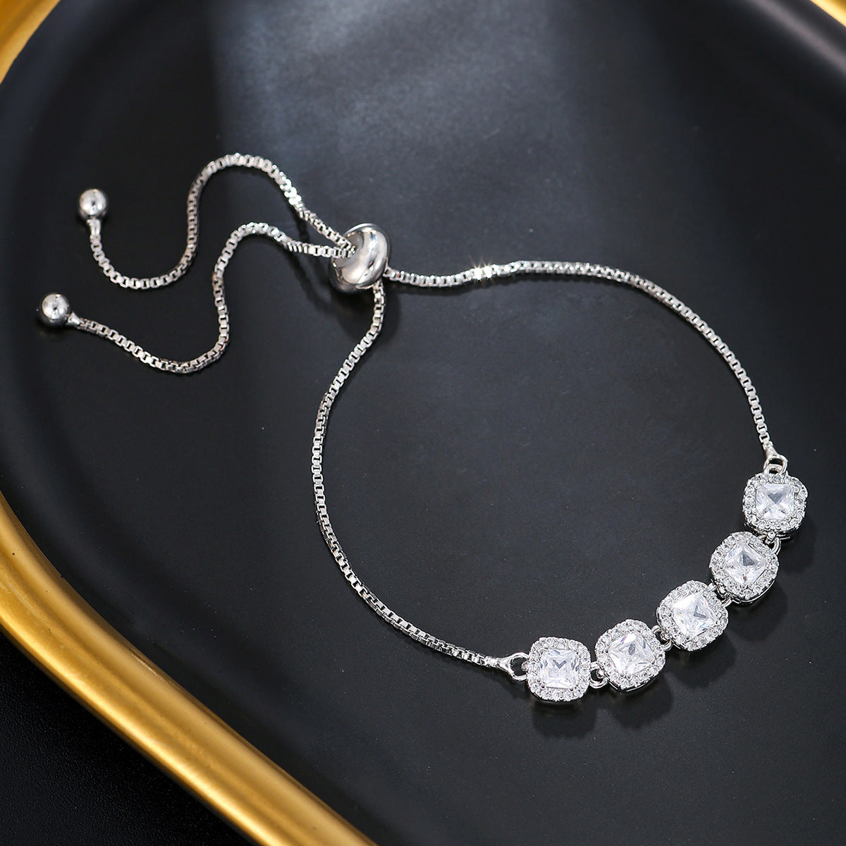 Affordable Luxury Fashion Zircon Full Diamond Bracelets