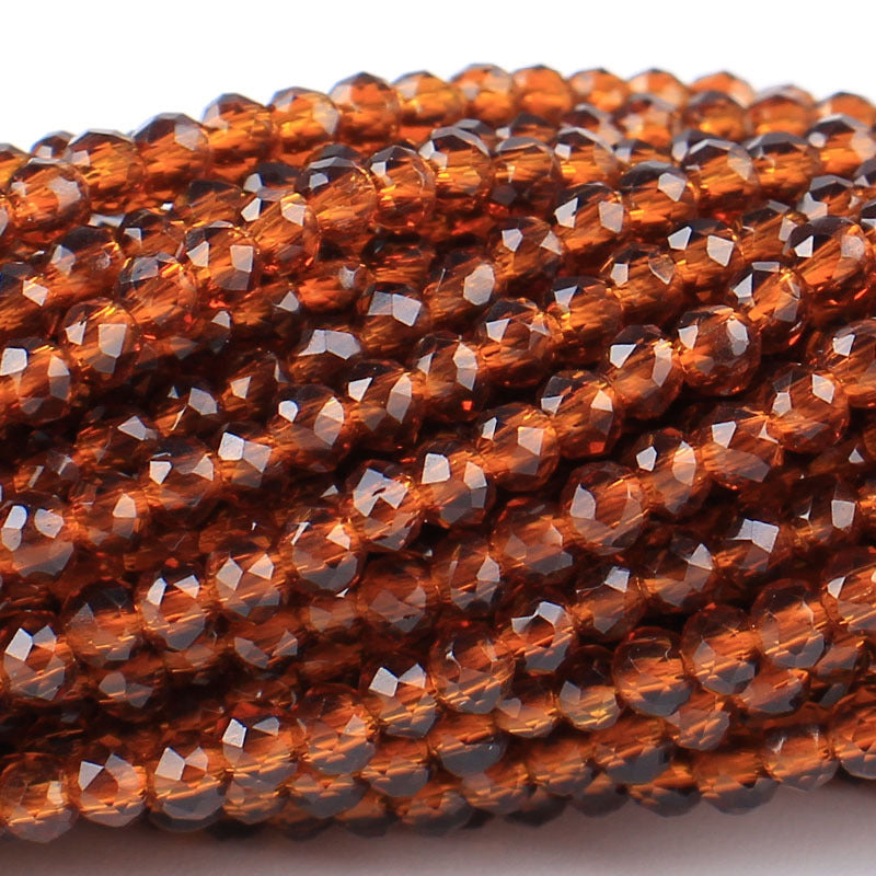 Transparent Glass Surface Cutting Beads Handmade Jewelry Accessories