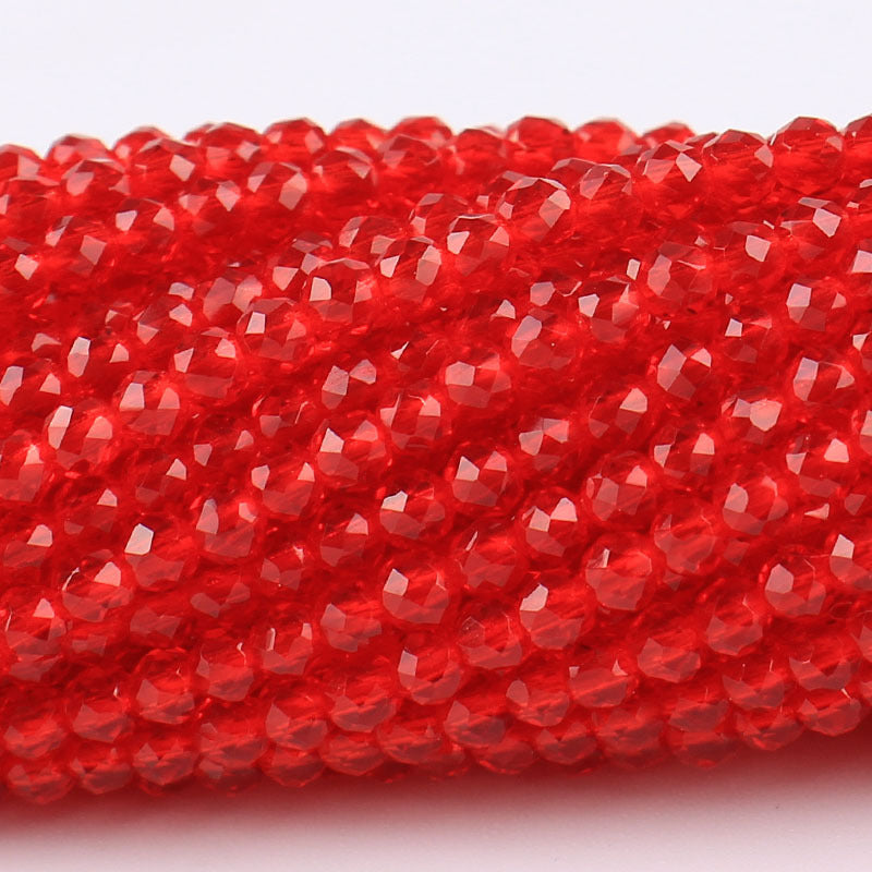 Transparent Glass Surface Cutting Beads Handmade Jewelry Accessories