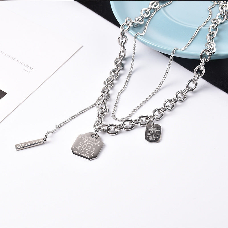 Women's Steel Sweater For Niche Design Trendy Necklaces