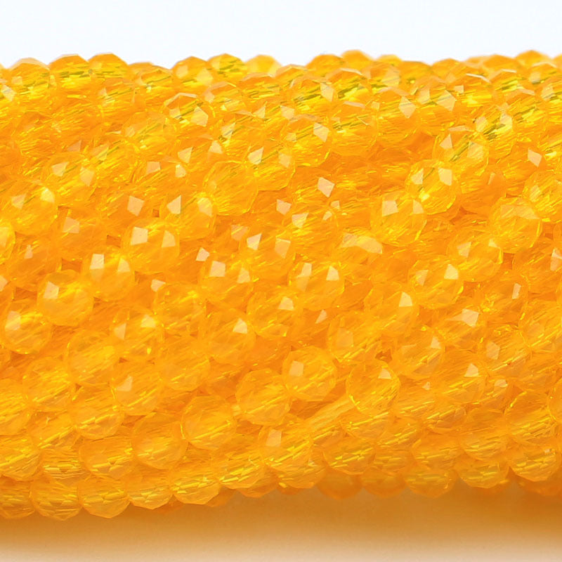 Transparent Glass Surface Cutting Beads Handmade Jewelry Accessories