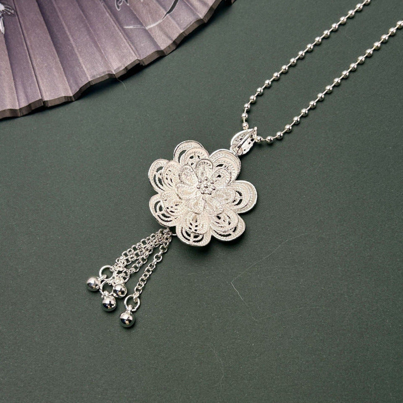 Peacock Sweater Chain Ethnic Style Artistic Exaggerated Necklaces