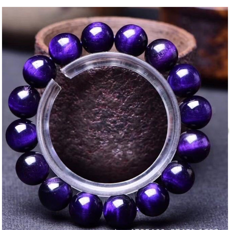 Natural Tigereye Purple Pink Crystal Fashion Obsidian Bracelets