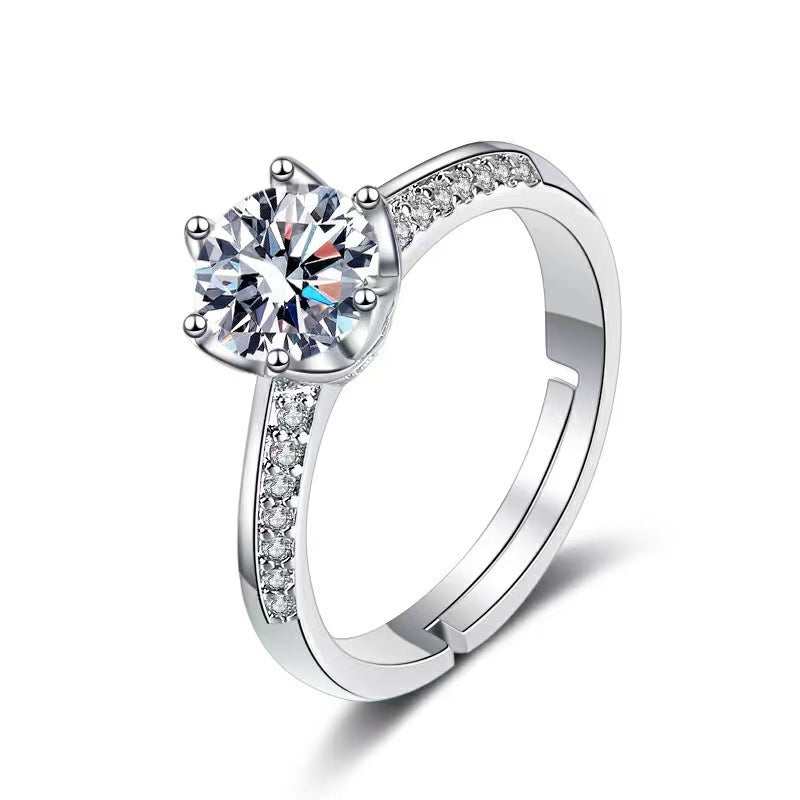 Moissanite Female Affordable Luxury Fashion Niche Rings