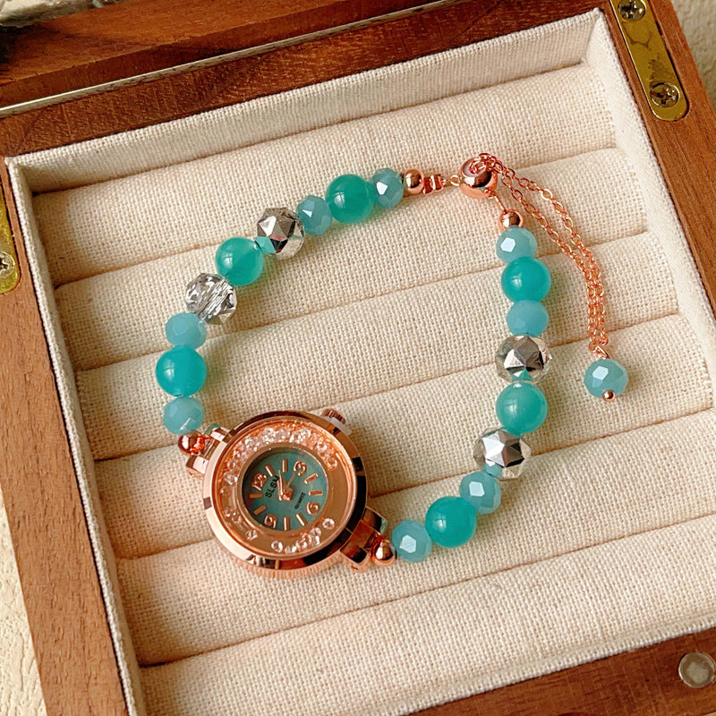 Crystal Watch Female Princess Style Love Special Interest Light Bracelet