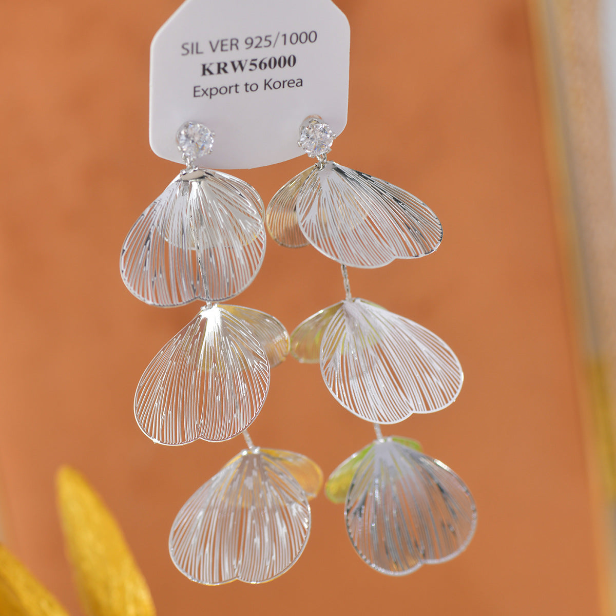 Fringe Butterfly Wings Exaggerated Design Eardrops Elegant No Ear Earrings