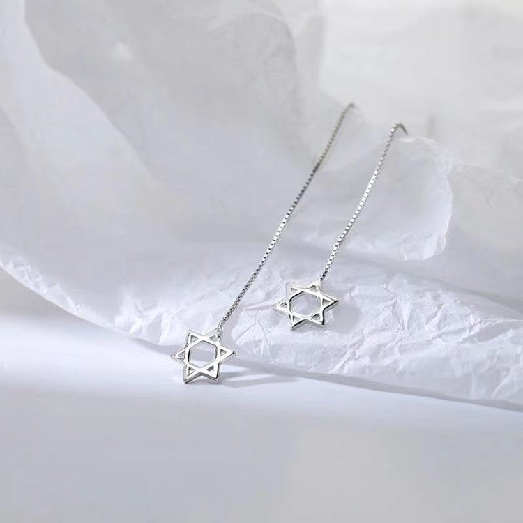 Star Tide Sier Elegant Simple Fashionable Ear Line