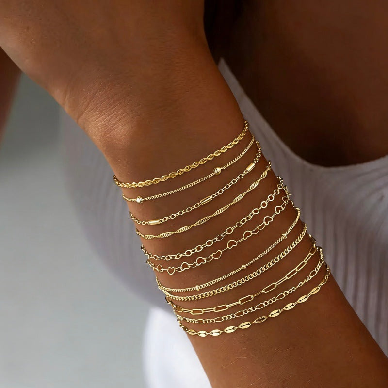 Women's Hand Style Metal Chain Irregular With Bracelet