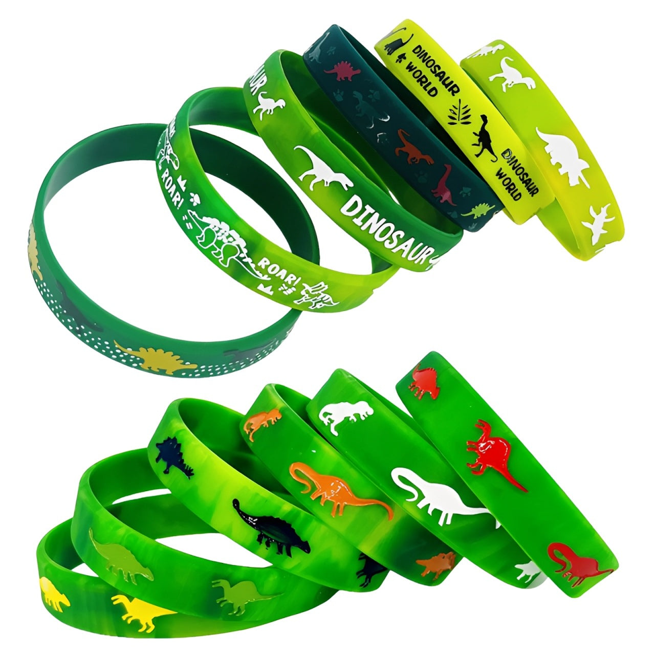 Children's Dinosaur Silicone Birthday Party Decoration Supplies Bracelets