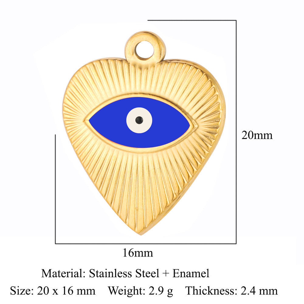 Eyes Stainless Steel Eye Of God Ornament Pendants