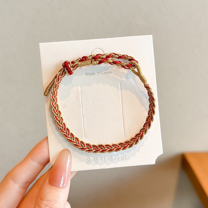 Small Gift Tassel Adjustable Red Rope Dragon Boat Festival Bracelet