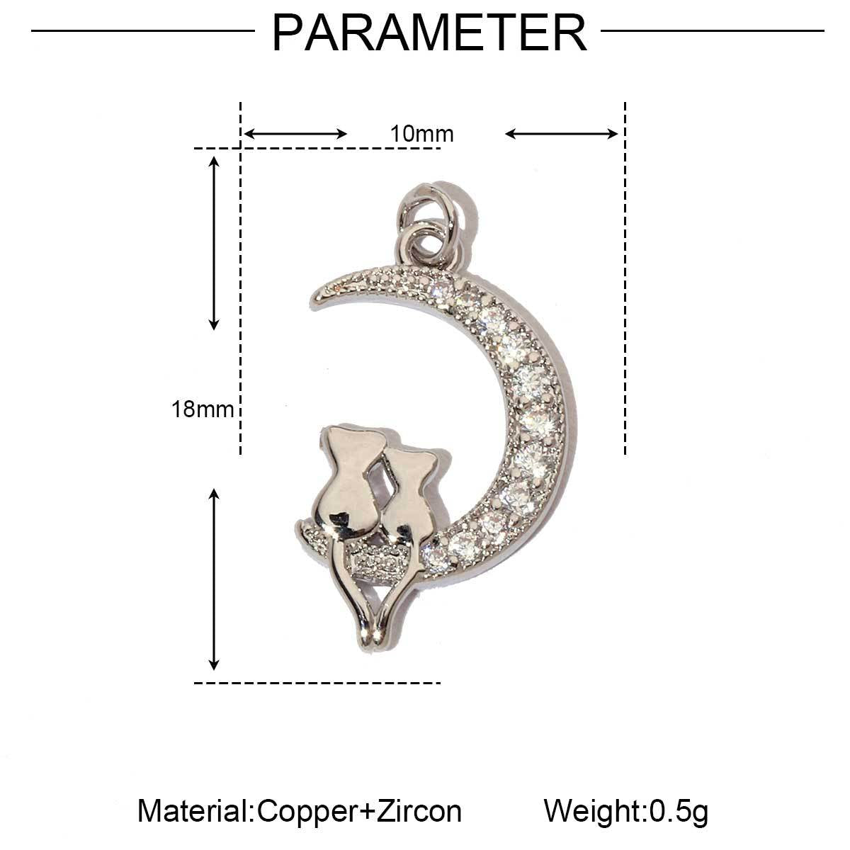 Butterfly Safety Buckle Jewelry Female Copper Zircon Pendants