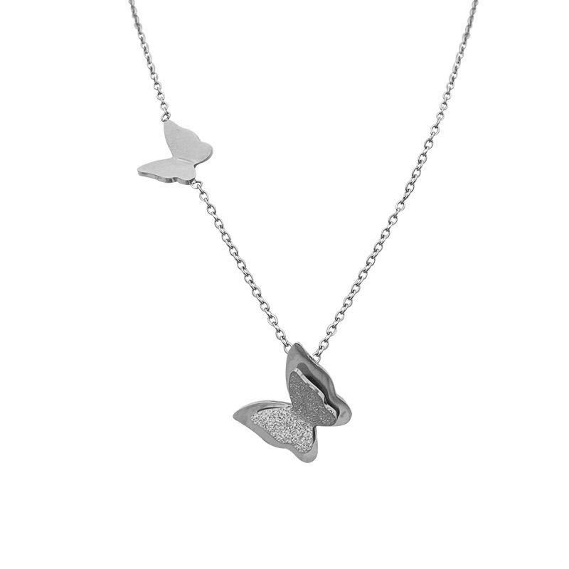 Women's Titanium Steel Niche Design Golden Clavicle Chain High Sense Necklaces