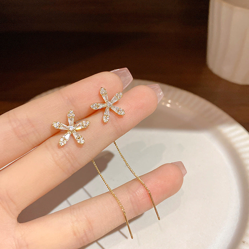 Women's Flower For Summer Super Shiny Unique Ear Line