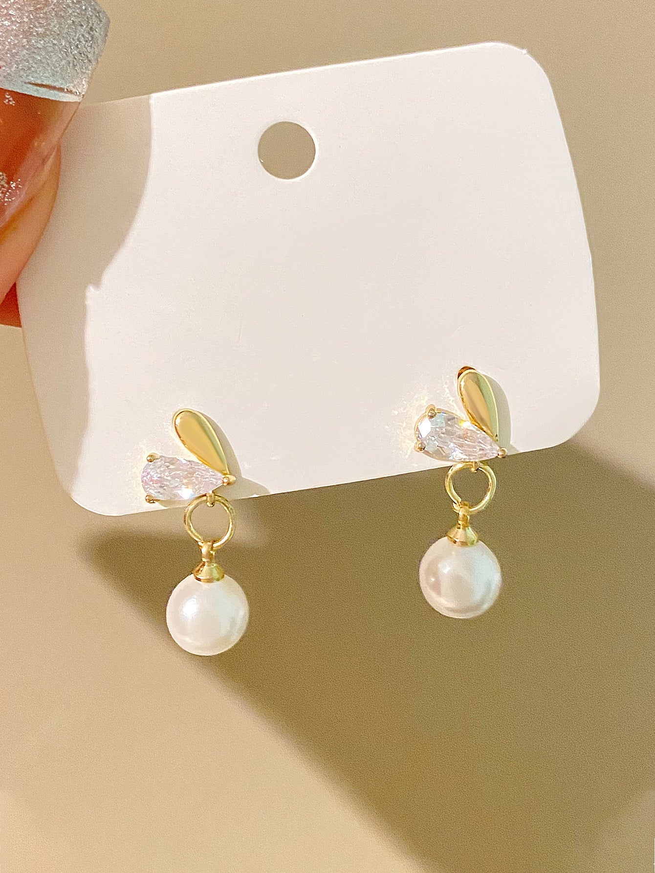 Women's Pearl For French Entry Lux Butterfly Earrings