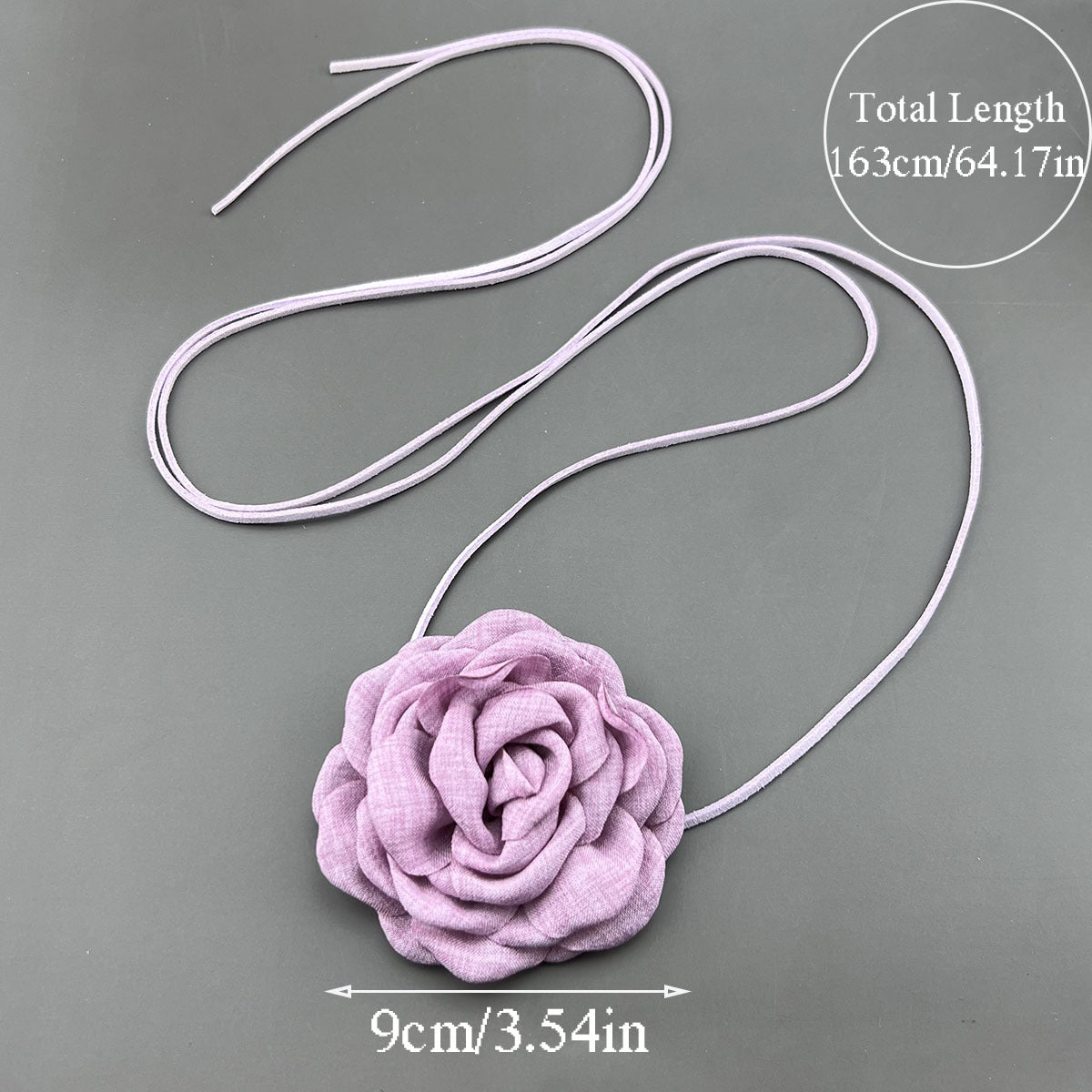 Women's Flower Strap Three-dimensional Rose Collar French Necklace