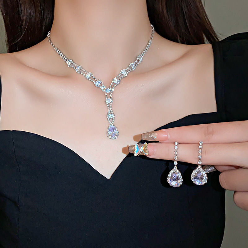 Elegant Drop Round Light Luxury Minority Necklaces