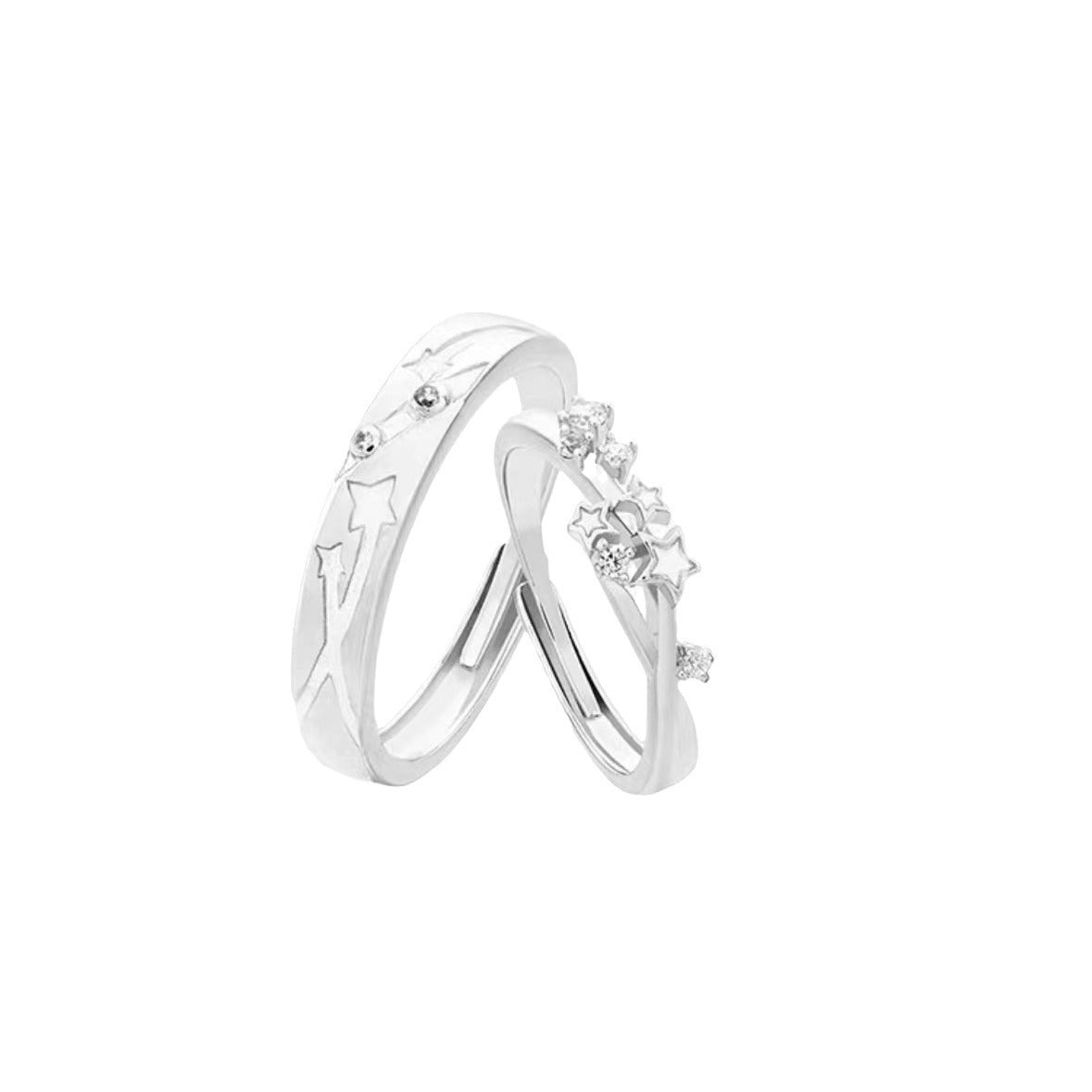 Light Luxury Open Finger Star Falling Rings